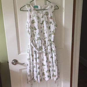 Kiel James Patrick Green Animals Dress